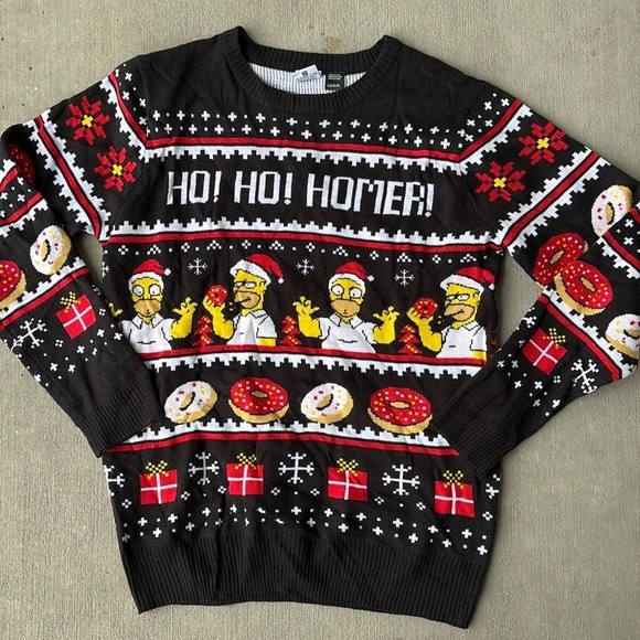 The Simpson HO HO Homer Christmas Sweater Large NWOT - Picture 1 of 1